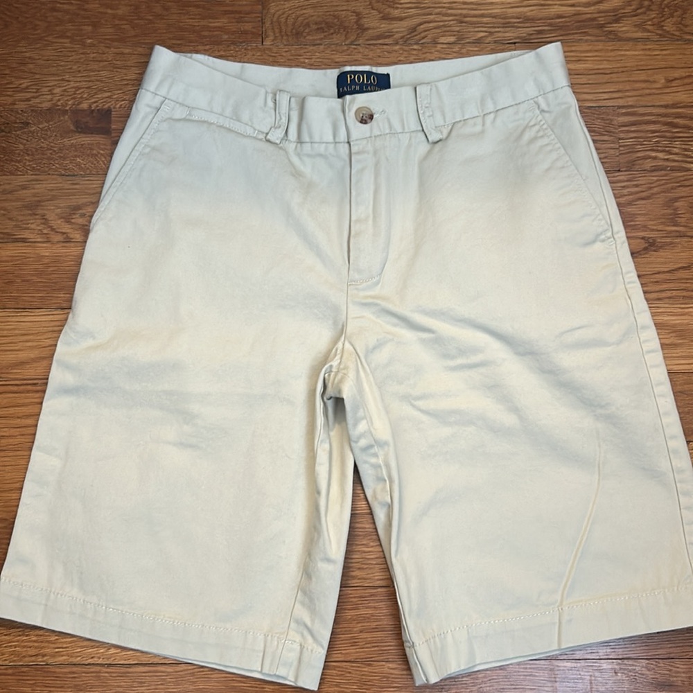 EUC Polo Ralph Lauren Khaki Shorts Boys Size 16